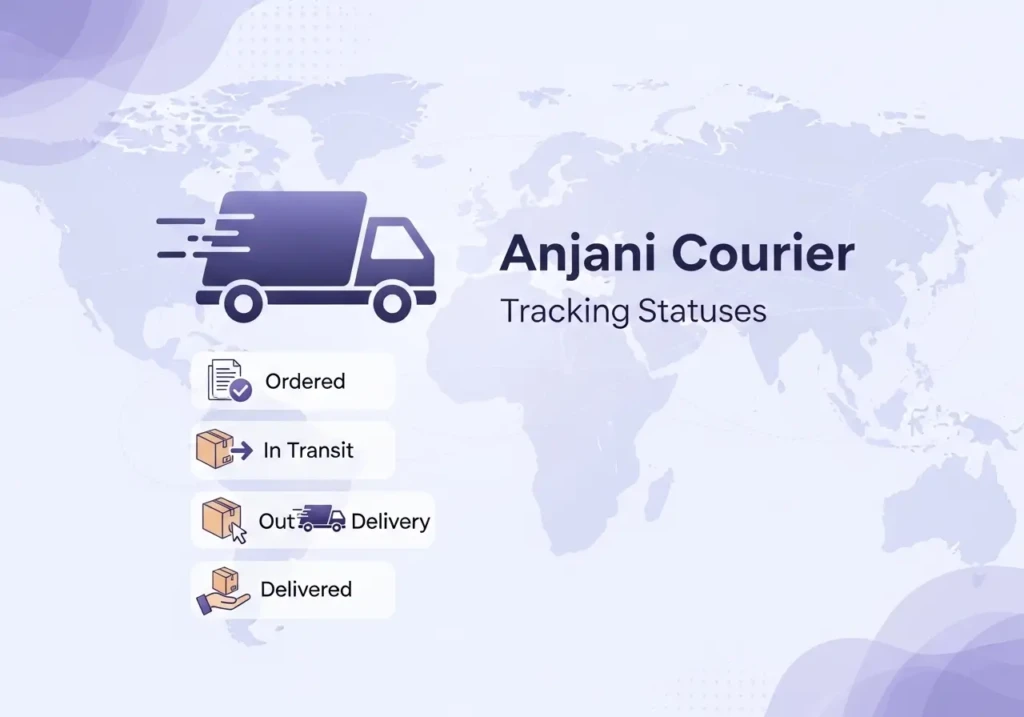 Anjani courier tracking online status