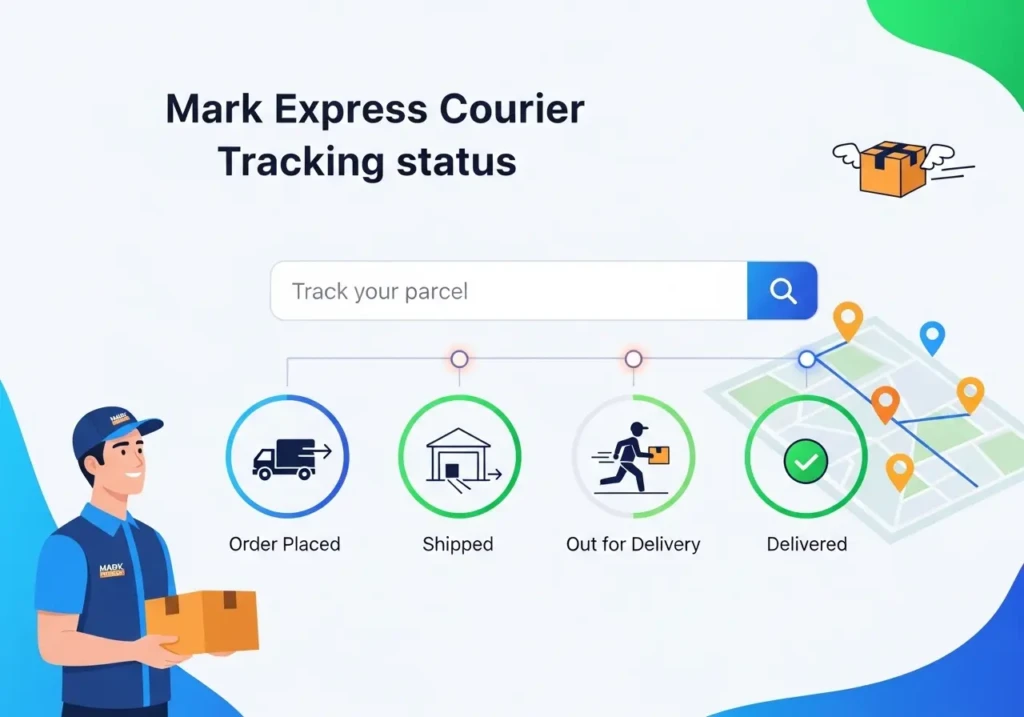 Mark Express Courier Tracking statuses
