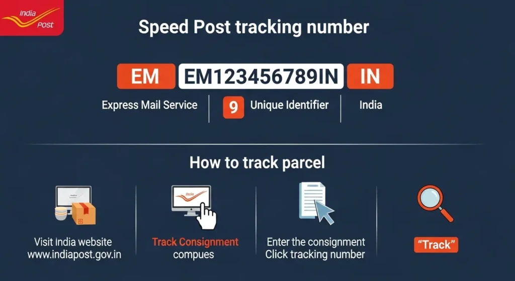 Speed Post Tracking Number Format 
