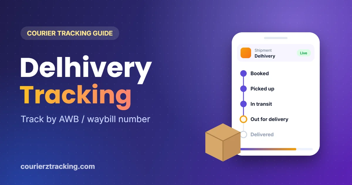 Delhivery tracking guide banner